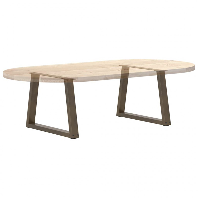 Nogi do stolika kawowego w kształcie litery V 2 szt. Naturalna stal 70x(42-43,3) cm Stal