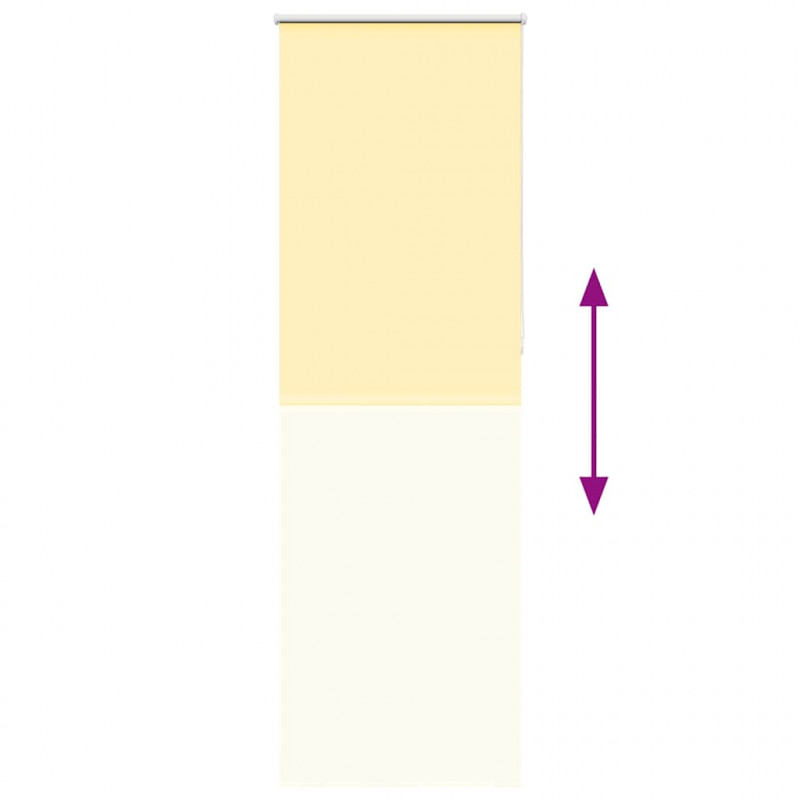 Roleta zaciemniająca Żółta 80x230 cm Szerokość tkaniny 75,7 cm