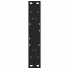Nogi do stołu jadalnego w kształcie litery V 2 szt. Czarne 50x(72-73,3) cm Stal