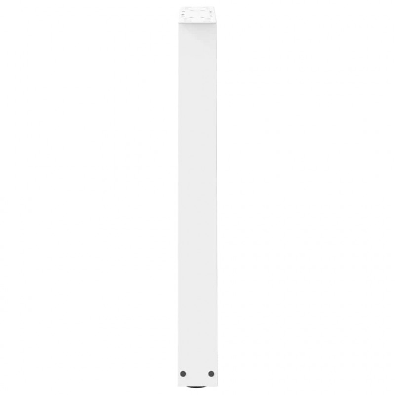 Nogi do stołu jadalnego w kształcie litery V 2 szt. Białe 50x(72-73,3) cm Stal