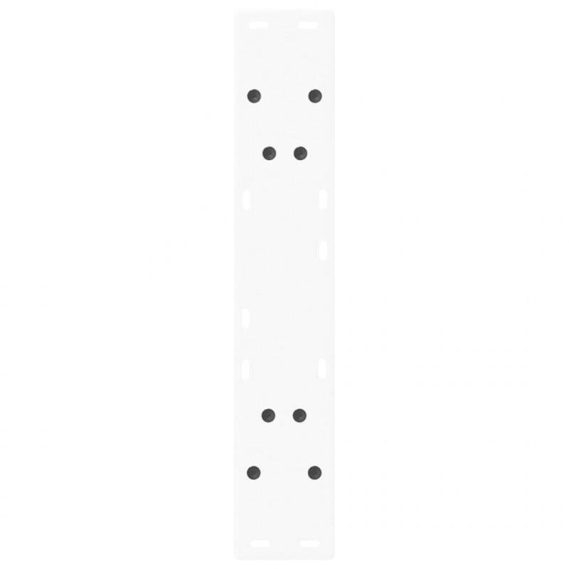 Nogi do stołu jadalnego w kształcie litery V 2 szt. Białe 50x(72-73,3) cm Stal