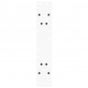 Nogi do stołu jadalnego w kształcie litery V 2 szt. Białe 50x(72-73,3) cm Stal