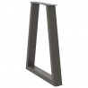 Nogi do stołu jadalnego w kształcie litery V 2 szt. Antracyt 50x(72-73,3) cm Stal