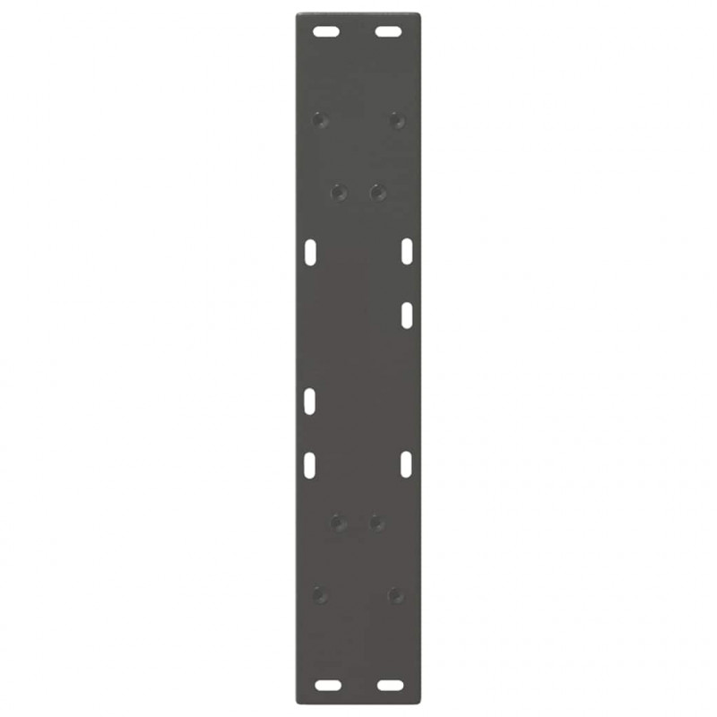 Nogi do stołu jadalnego w kształcie litery V 2 szt. Antracyt 50x(72-73,3) cm Stal