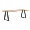 Nogi do stołu jadalnego w kształcie litery V 2 szt. Antracyt 50x(72-73,3) cm Stal