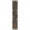 Nogi do stołu jadalnego w kształcie litery V 2 szt. Naturalna stal 50x(72-73,3) cm Stal