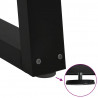 Nogi do stołu jadalnego w kształcie litery V 2 szt. Czarne 60x(72-73,3) cm Stal