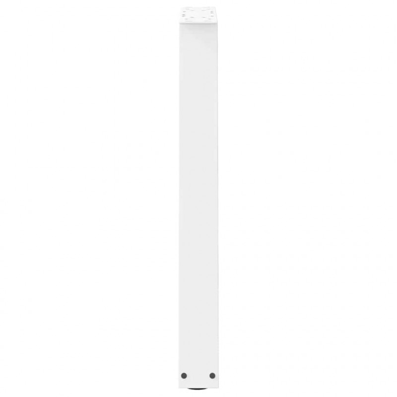 Nogi do stołu jadalnego w kształcie litery V 2 szt. Białe 60x(72-73,3) cm Stal