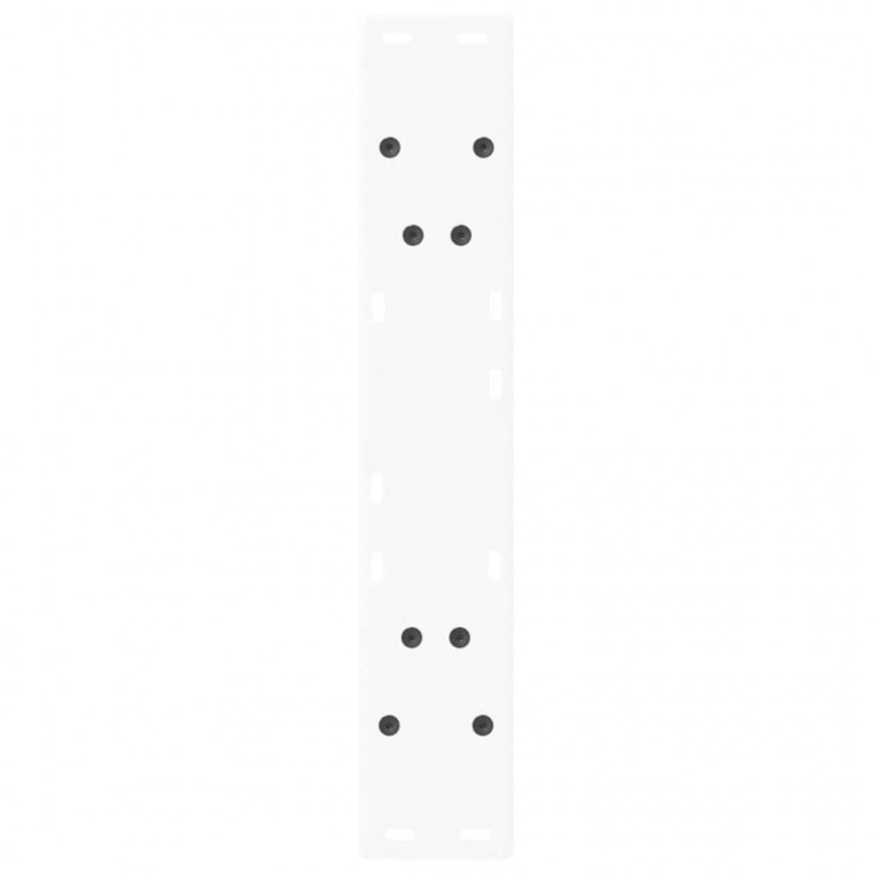 Nogi do stołu jadalnego w kształcie litery V 2 szt. Białe 60x(72-73,3) cm Stal