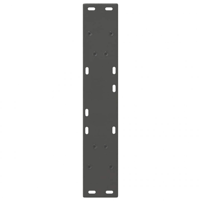 Nogi do stołu jadalnego w kształcie litery V 2 szt. Antracyt 60x(72-73,3) cm Stal