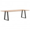 Nogi do stołu jadalnego w kształcie litery V 2 szt. Antracyt 60x(72-73,3) cm Stal