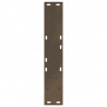 Nogi do stołu jadalnego w kształcie litery V 2 szt. Naturalna stal 60x(72-73,3) cm Stal
