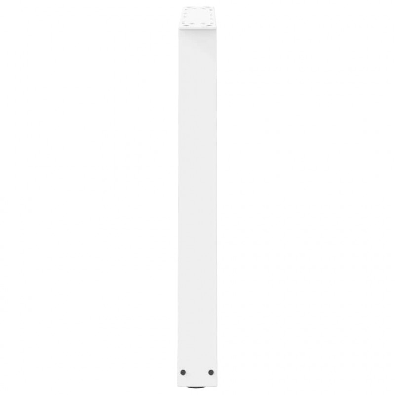 Nogi do stołu jadalnego w kształcie litery V 2 szt. Białe 70x(72-73,3) cm Stal