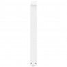 Nogi do stołu jadalnego w kształcie litery V 2 szt. Białe 70x(72-73,3) cm Stal