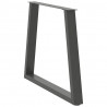 Nogi do stołu jadalnego w kształcie litery V 2 szt. Antracyt 70x(72-73,3) cm Stal