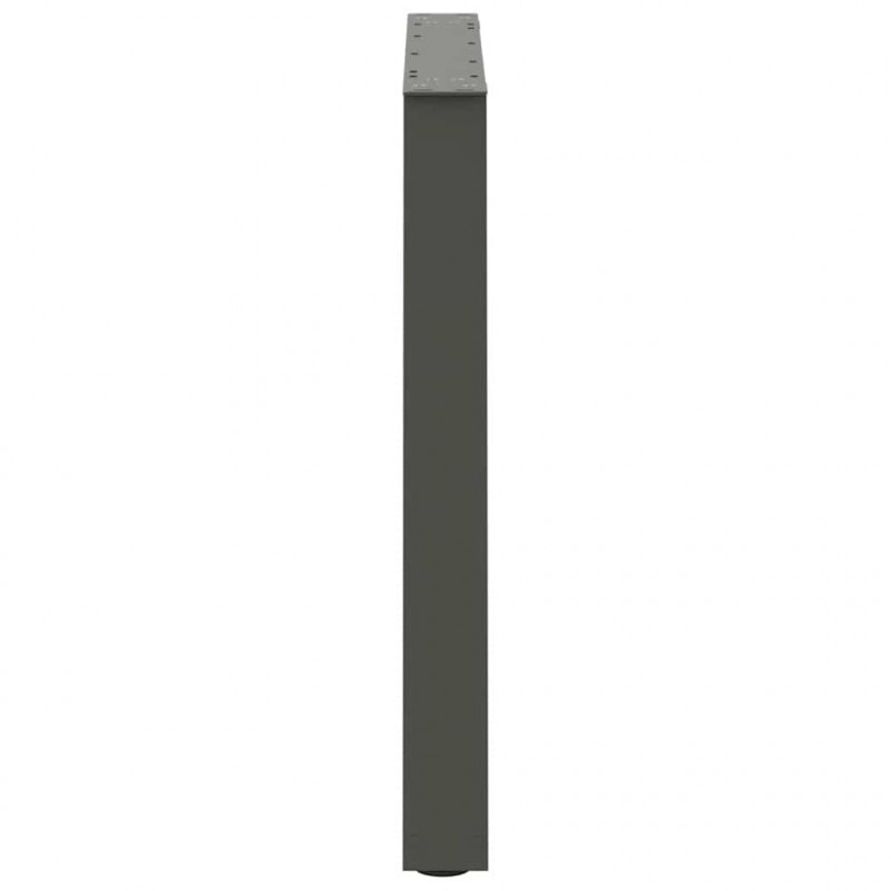 Nogi do stołu jadalnego w kształcie litery V 2 szt. Antracyt 70x(72-73,3) cm Stal