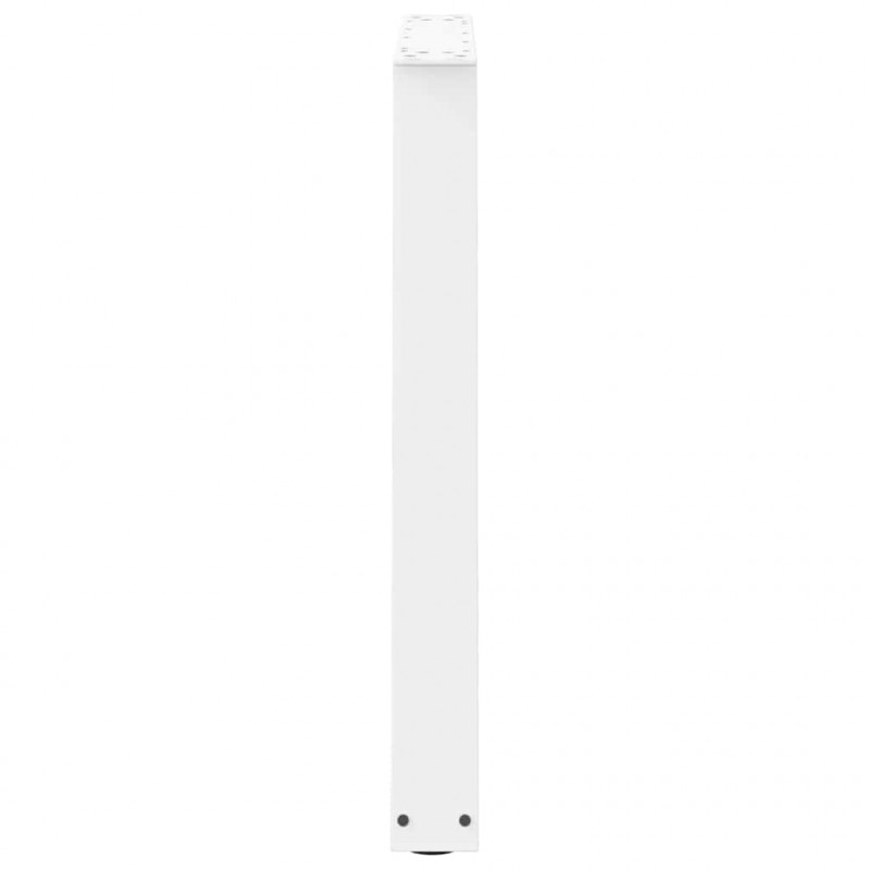 Nogi do stołu jadalnego w kształcie litery V 2 szt. Białe 80x(72-73,3) cm Stal