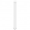 Nogi do stołu jadalnego w kształcie litery V 2 szt. Białe 80x(72-73,3) cm Stal