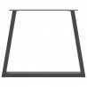 Nogi do stołu jadalnego w kształcie litery V 2 szt. Antracyt 80x(72-73,3) cm Stal