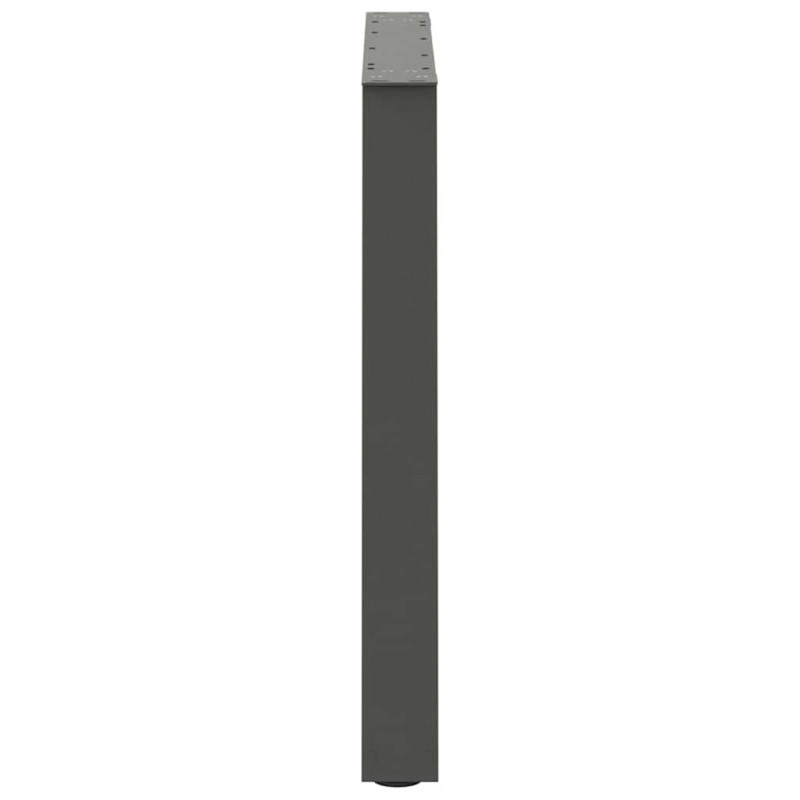 Nogi do stołu jadalnego w kształcie litery V 2 szt. Antracyt 80x(72-73,3) cm Stal