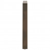 Nogi do stołu jadalnego w kształcie litery V 2 szt. Naturalna stal 80x(72-73,3) cm Stal