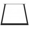Nogi do stołu jadalnego w kształcie litery V 2 szt. Czarne 90x(72-73,3) cm Stal