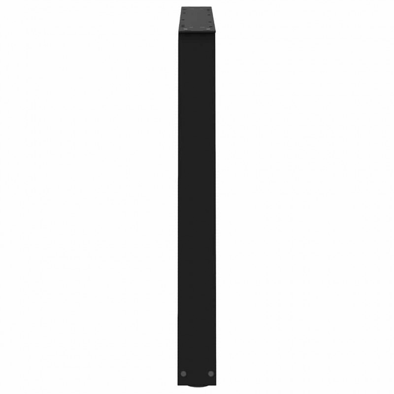 Nogi do stołu jadalnego w kształcie litery V 2 szt. Czarne 90x(72-73,3) cm Stal