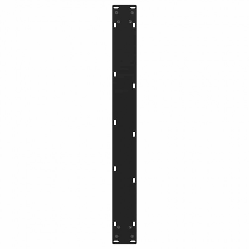 Nogi do stołu jadalnego w kształcie litery V 2 szt. Czarne 90x(72-73,3) cm Stal