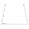 Nogi do stołu jadalnego w kształcie litery V 2 szt. Białe 90x(72-73,3) cm Stal