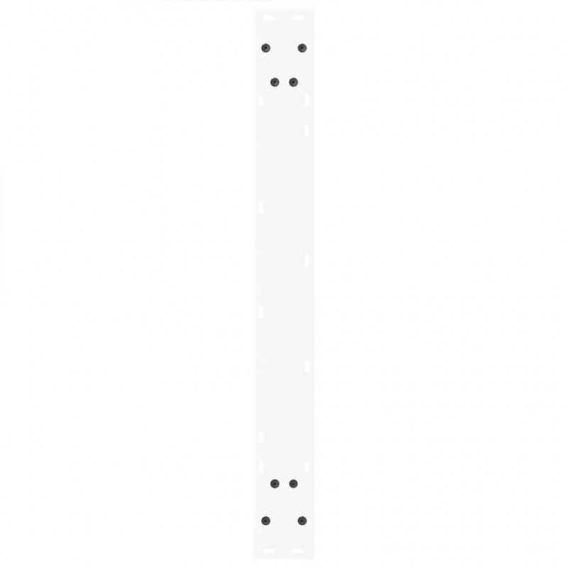 Nogi do stołu jadalnego w kształcie litery V 2 szt. Białe 90x(72-73,3) cm Stal