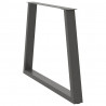 Nogi do stołu jadalnego w kształcie litery V 2 szt. Antracyt 90x(72-73,3) cm Stal
