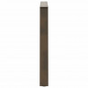 Nogi do stołu jadalnego w kształcie litery V 2 szt. Naturalna stal 90x(72-73,3) cm Stal