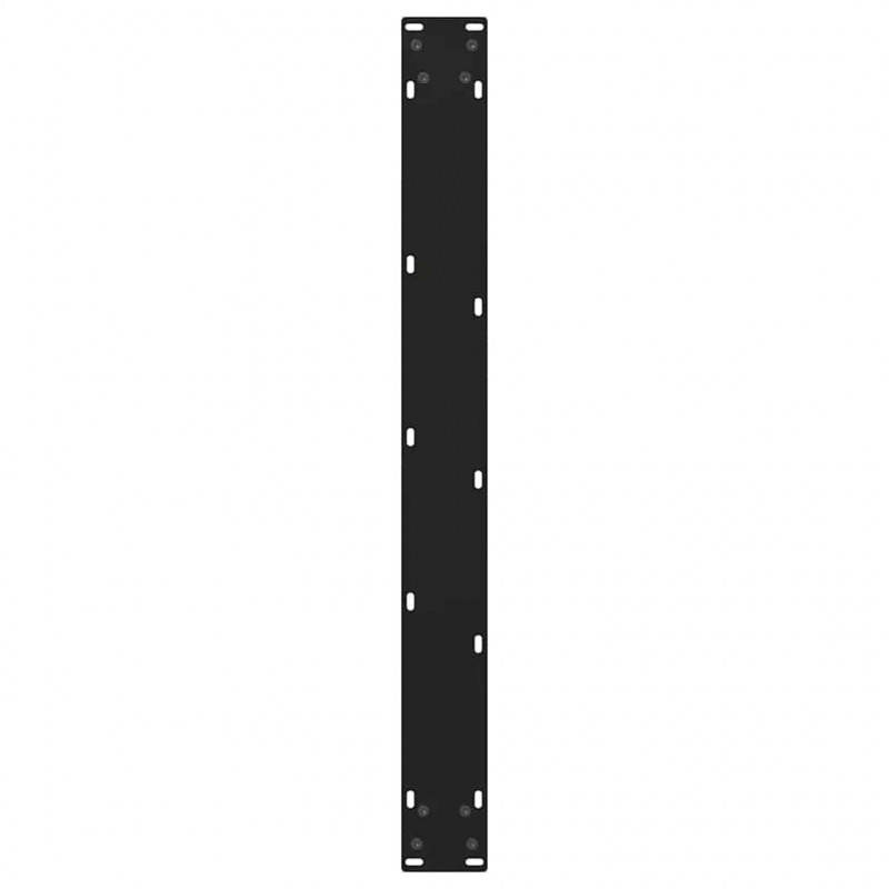 Nogi do stołu jadalnego w kształcie litery V 2 szt. Czarne 100x(72-73,3) cm Stal