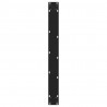 Nogi do stołu jadalnego w kształcie litery V 2 szt. Czarne 100x(72-73,3) cm Stal