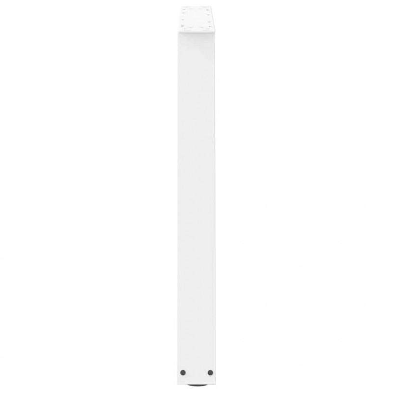 Nogi do stołu jadalnego w kształcie litery V 2 szt. Białe 100x(72-73,3) cm Stal