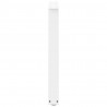Nogi do stołu jadalnego w kształcie litery V 2 szt. Białe 100x(72-73,3) cm Stal