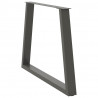 Nogi do stołu jadalnego w kształcie litery V 2 szt. Antracyt 100x(72-73,3) cm Stal