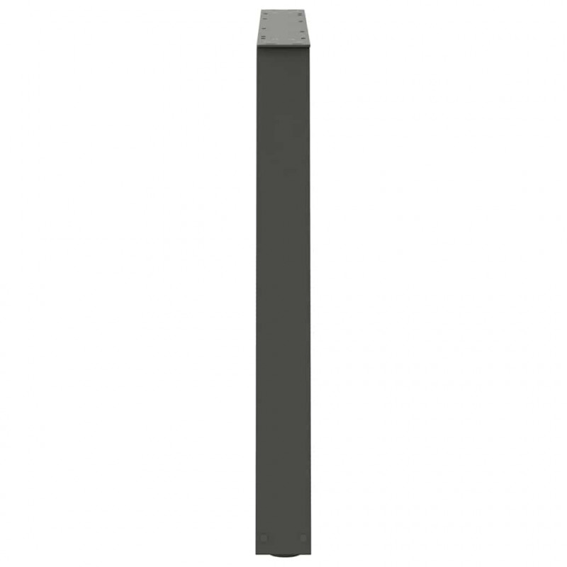 Nogi do stołu jadalnego w kształcie litery V 2 szt. Antracyt 100x(72-73,3) cm Stal