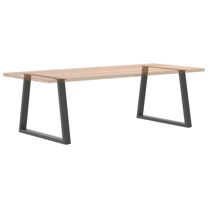 Nogi do stołu jadalnego w kształcie litery V 2 szt. Antracyt 100x(72-73,3) cm Stal