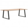 Nogi do stołu jadalnego w kształcie litery V 2 szt. Antracyt 100x(72-73,3) cm Stal