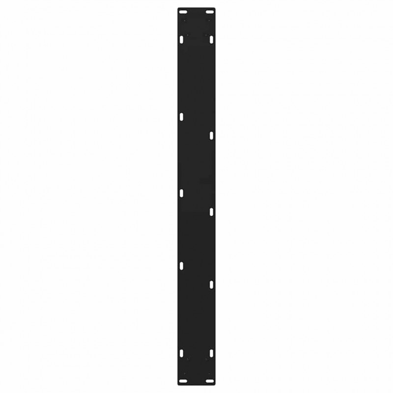 Nogi do stołu jadalnego w kształcie litery V 3 szt. Czarne 70x(72-73,3) cm Stalowe