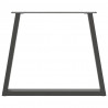 Nogi do stołu jadalnego w kształcie litery V 3 szt. Antracyt 70x(72-73,3) cm Stal