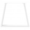 Nogi do stołu jadalnego w kształcie litery V 3 szt. Białe 80x(72-73,3) cm Stal