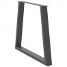 Nogi do stołu jadalnego w kształcie litery V 3 szt. Antracyt 80x(72-73,3) cm Stal
