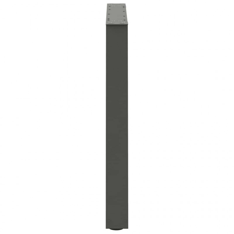 Nogi do stołu jadalnego w kształcie litery V 3 szt. Antracyt 80x(72-73,3) cm Stal