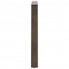 Nogi do stołu jadalnego w kształcie litery V 3 szt. Naturalna stal 80x(72-73,3) cm Stal