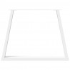 Nogi do stołu jadalnego w kształcie litery V 3 szt. Białe 90x(72-73,3) cm Stal