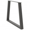 Nogi do stołu jadalnego w kształcie litery V 3 szt. Antracyt 90x(72-73,3) cm Stal