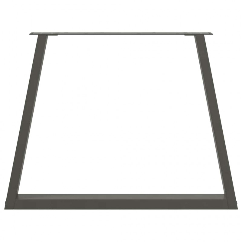 Nogi do stołu jadalnego w kształcie litery V 3 szt. Antracyt 90x(72-73,3) cm Stal