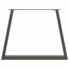 Nogi do stołu jadalnego w kształcie litery V 3 szt. Antracyt 90x(72-73,3) cm Stal